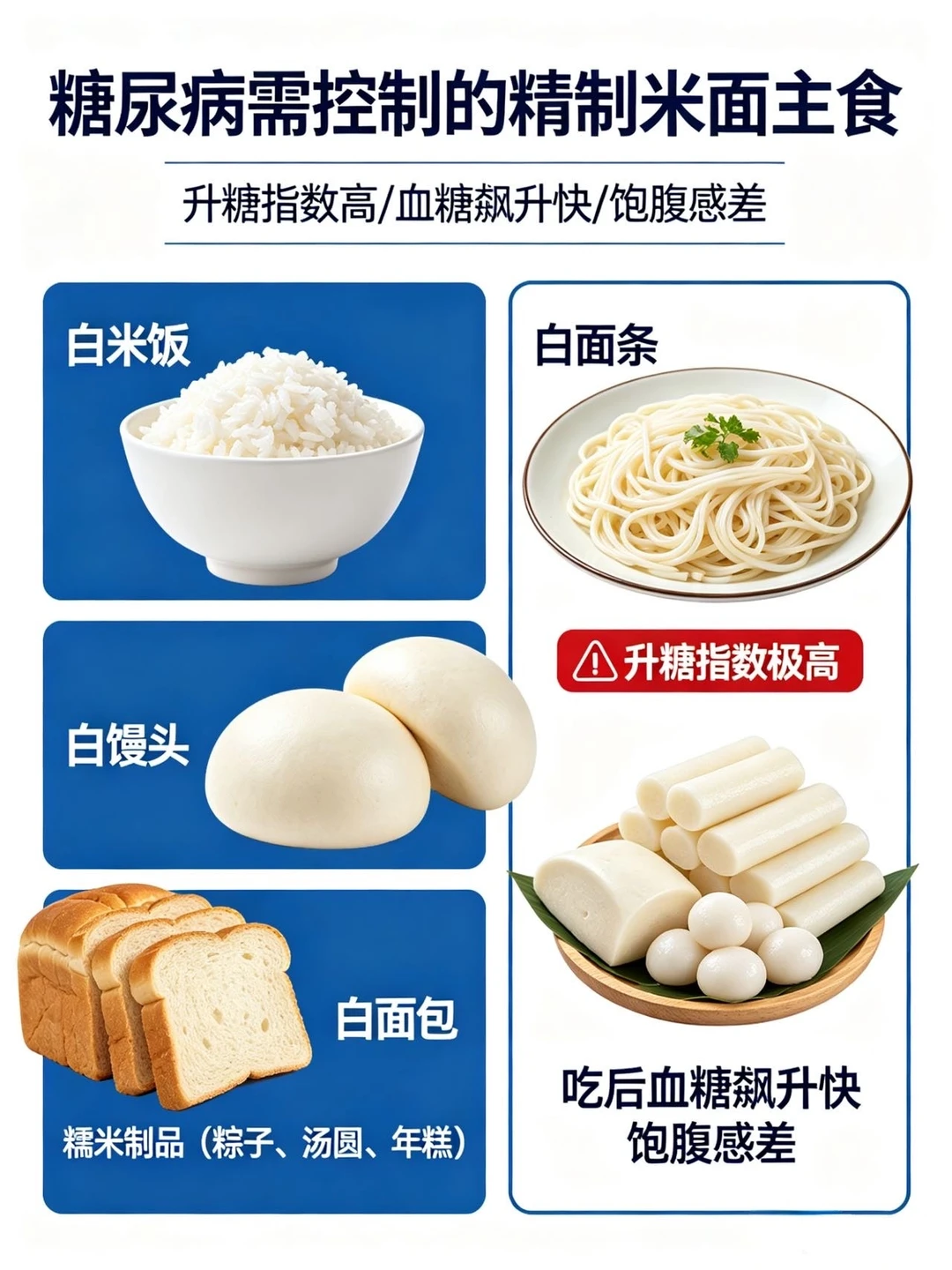 糖友尽可能不要吃的食物