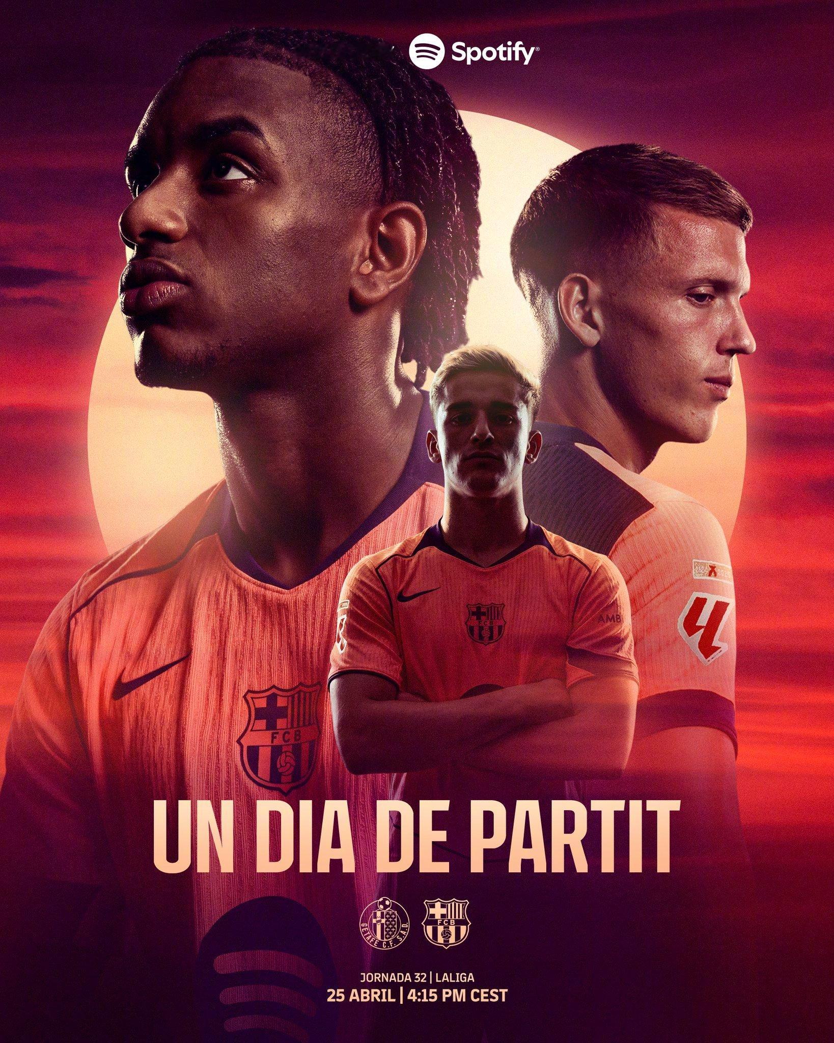 赫塔菲vs巴萨比赛预告🔥🆚赛事：西甲第32轮⏰时间：4月25日22:15