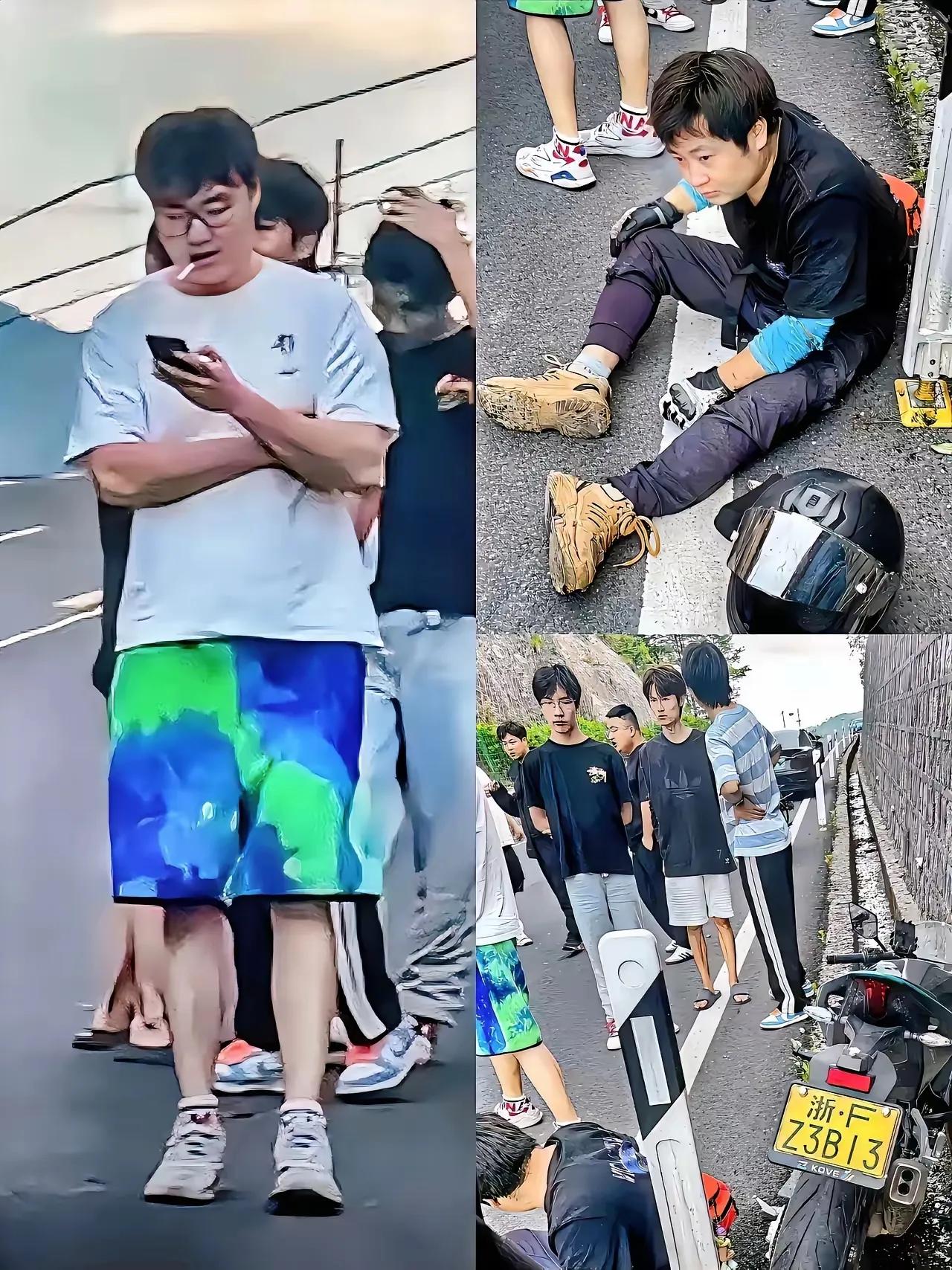 保时捷车主真容曝光！第一时间不是关心伤者情况，而是下车换车牌！抱着胳膊，叼着烟