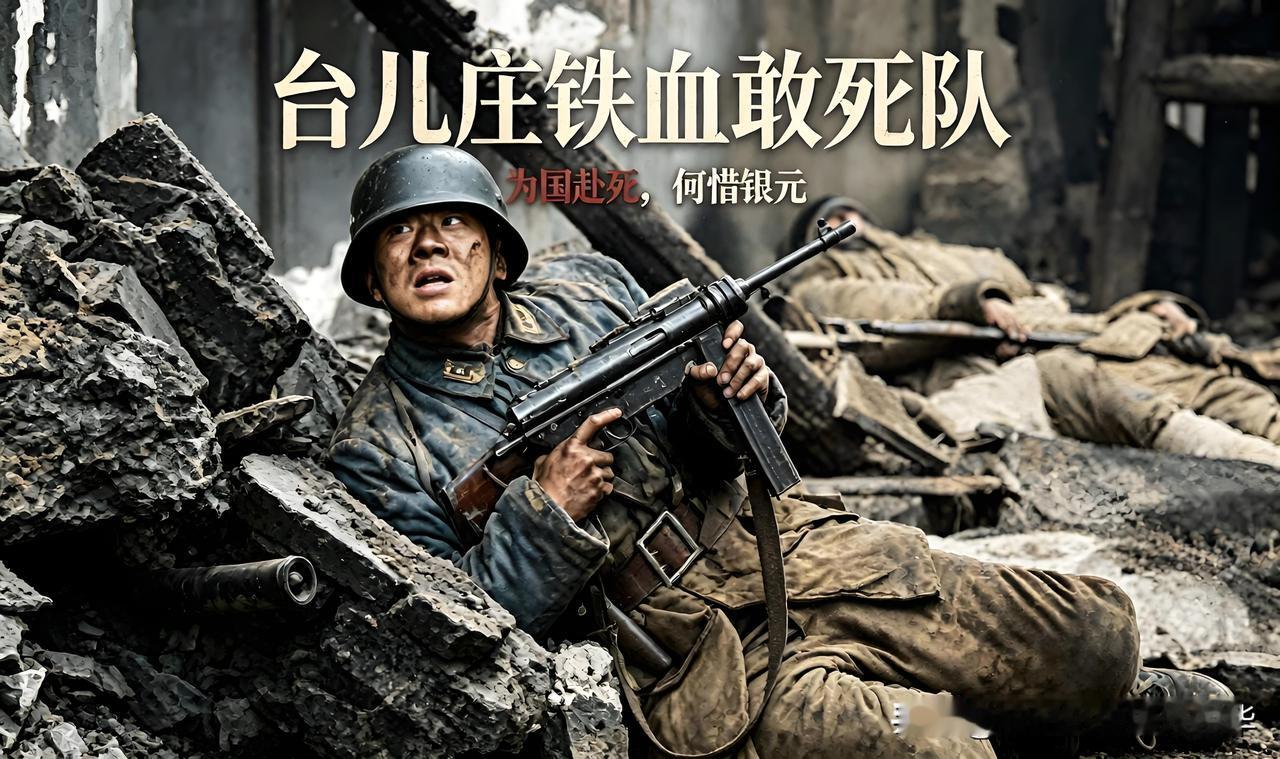 铁血敢死队，不要银元只要丰碑台儿庄战役浴血鏖战，华夏将士以血肉之躯死守城池