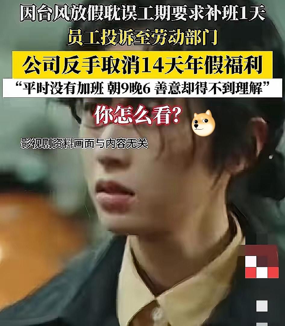 公司补班被员工反手举报这事，不是因为员工吃饱了撑的，也不是员工多上一天累的，