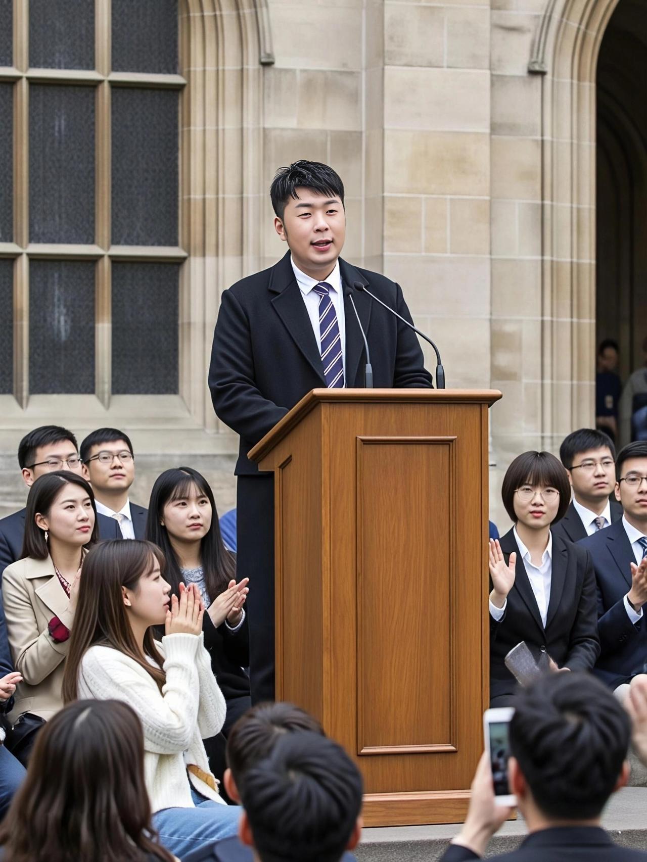 家人们!杜海涛在伦敦大学学院的操作也太绝了!别人留学恨不得把翻译软件焊在手机上,