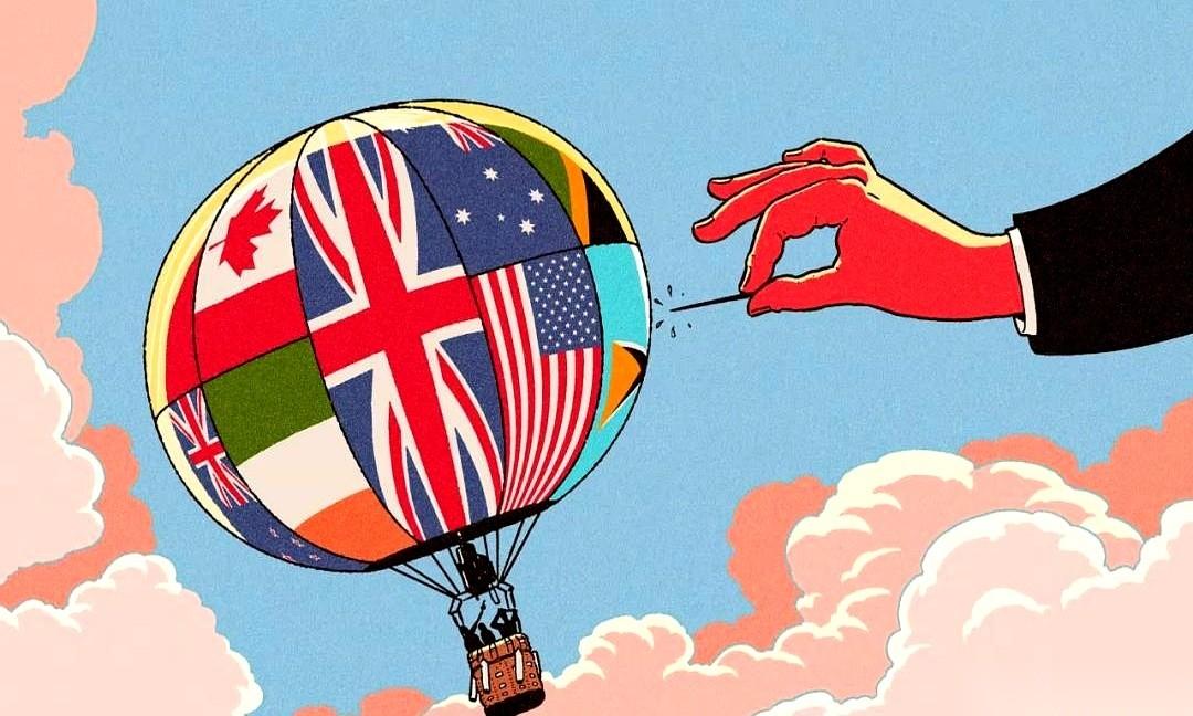 英国记者：请用英语回答。俄国外长拉夫罗夫，眼皮都没抬：我用俄语，因为这是联合国