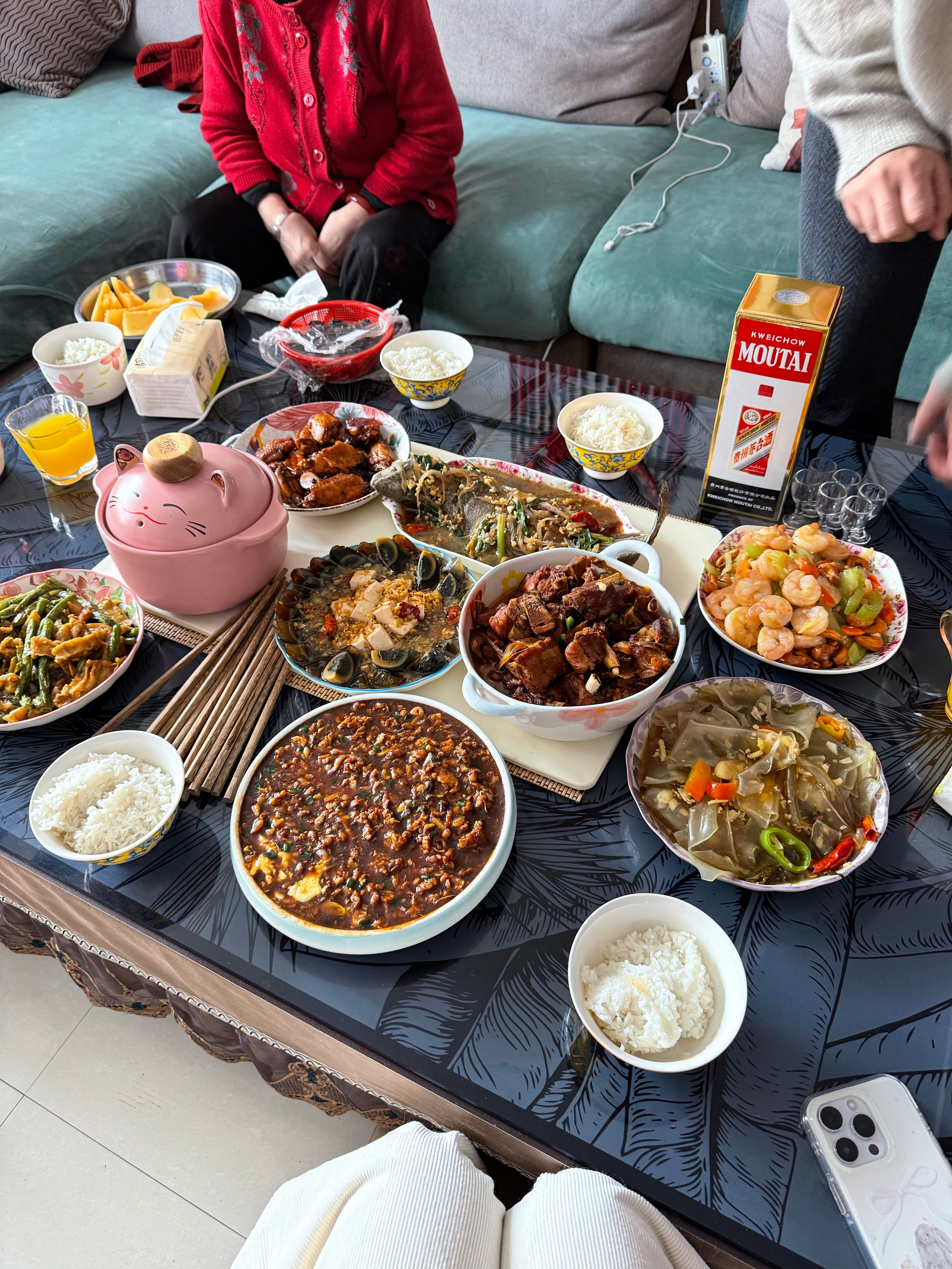 昨天去秦老师家里了阿姨做饭好好吃