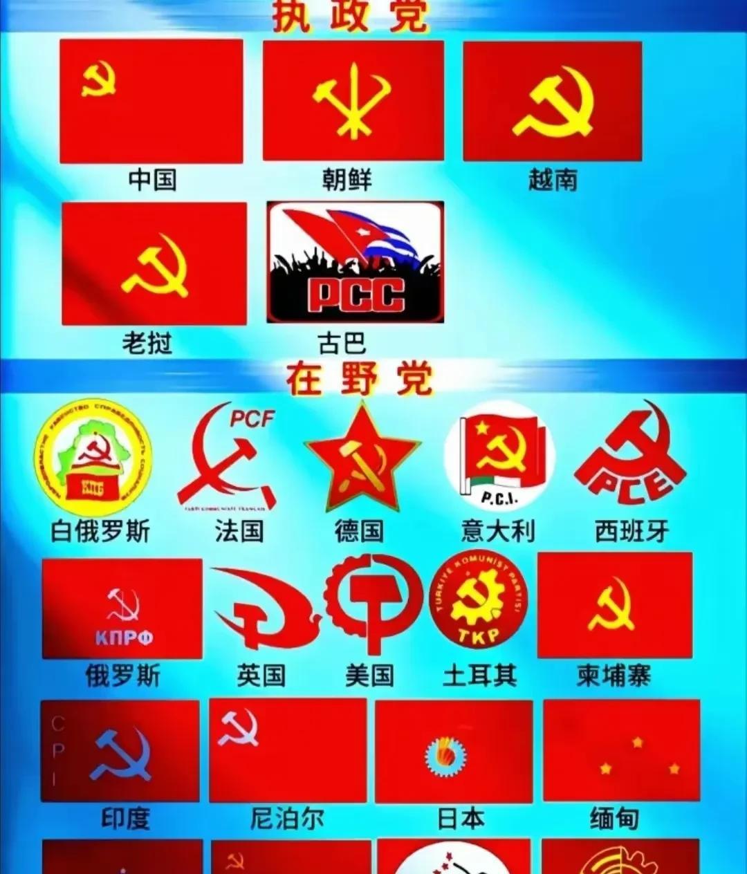 全世界很多国家都有共产党，未来共产党一定会解放全世界！在全世界有许多的共产党组