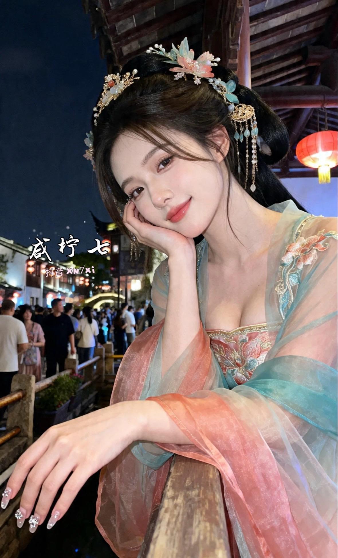 甜妹穿搭随意拍穿着汉服走天下御姐拍照姿势古风写真舞蹈写真