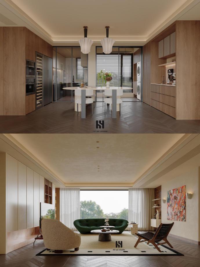 190m²｜中古风的尽头是松弛感​​​