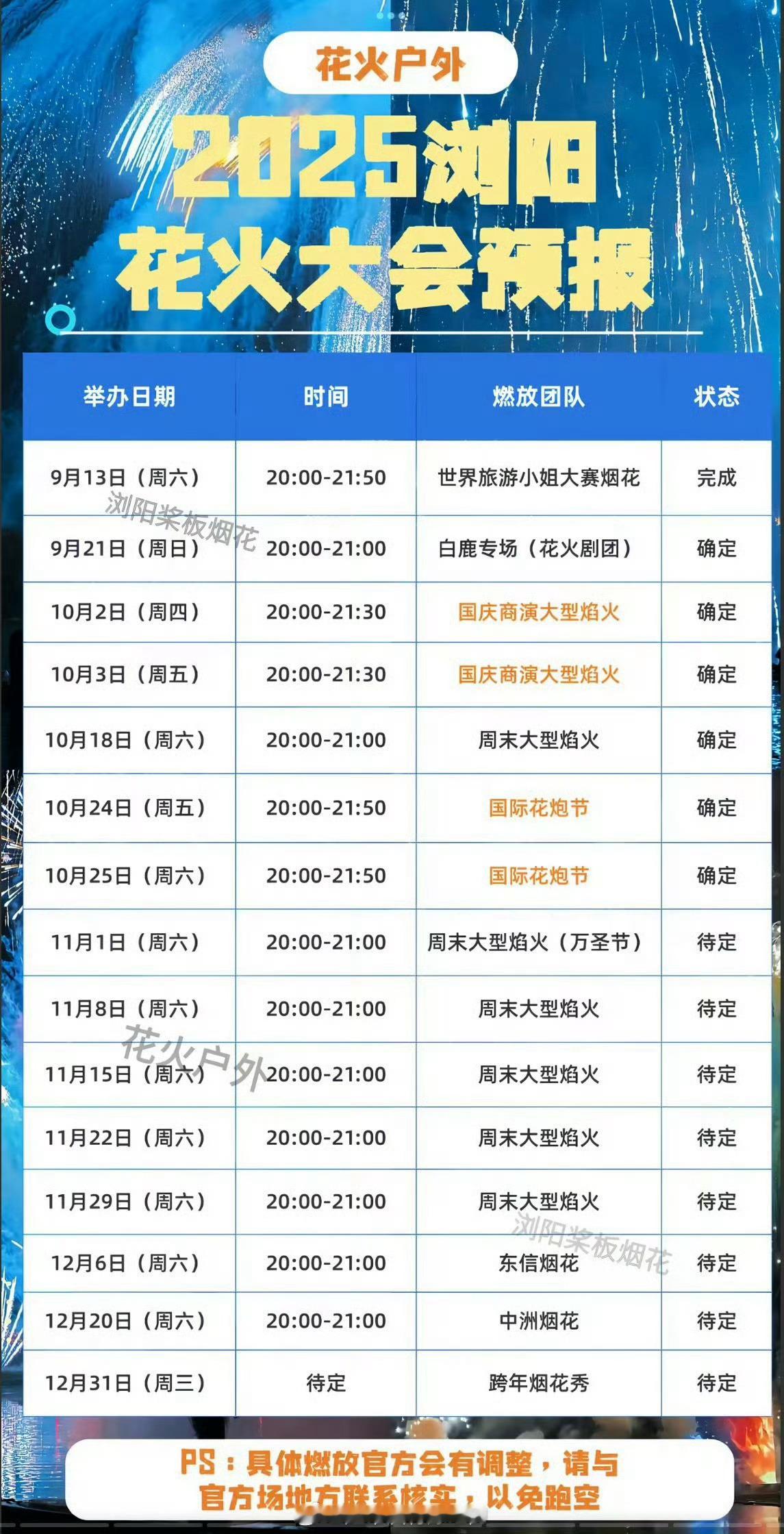 今年年底浏阳明星专属烟花秀，只有白鹿粉丝为白鹿准备的【白鹿专场】[点赞]​​​