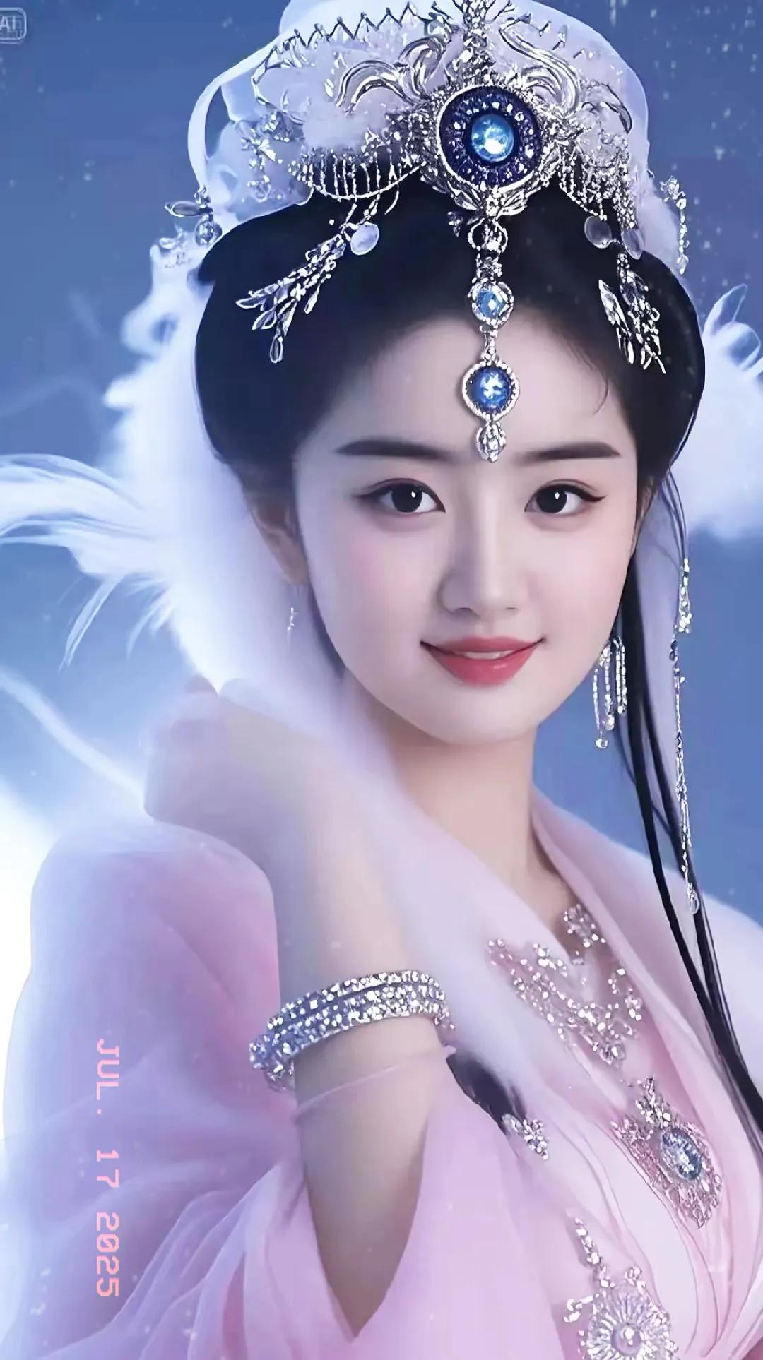 梦幻古风美人，穿越时空的优雅