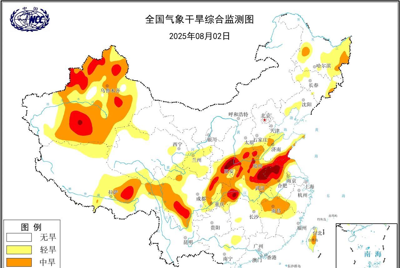 河南陕西等地干旱再度发展，未来持续性高温，旱情或将继续发展根据国家气候中心最新