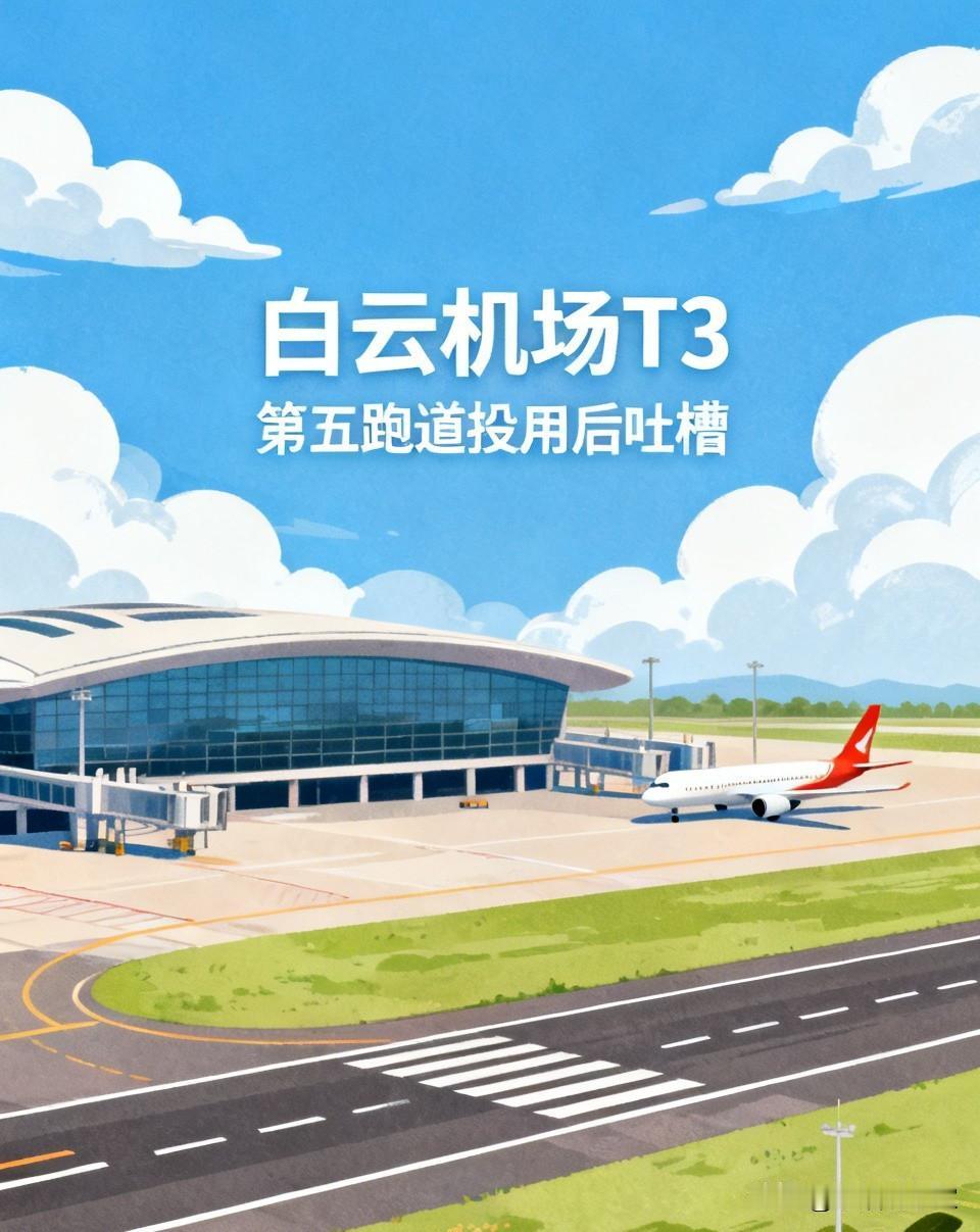 白云机场T3和第五跑道投用后，吐槽声不断！高大上却不好用广州白云机场T3航
