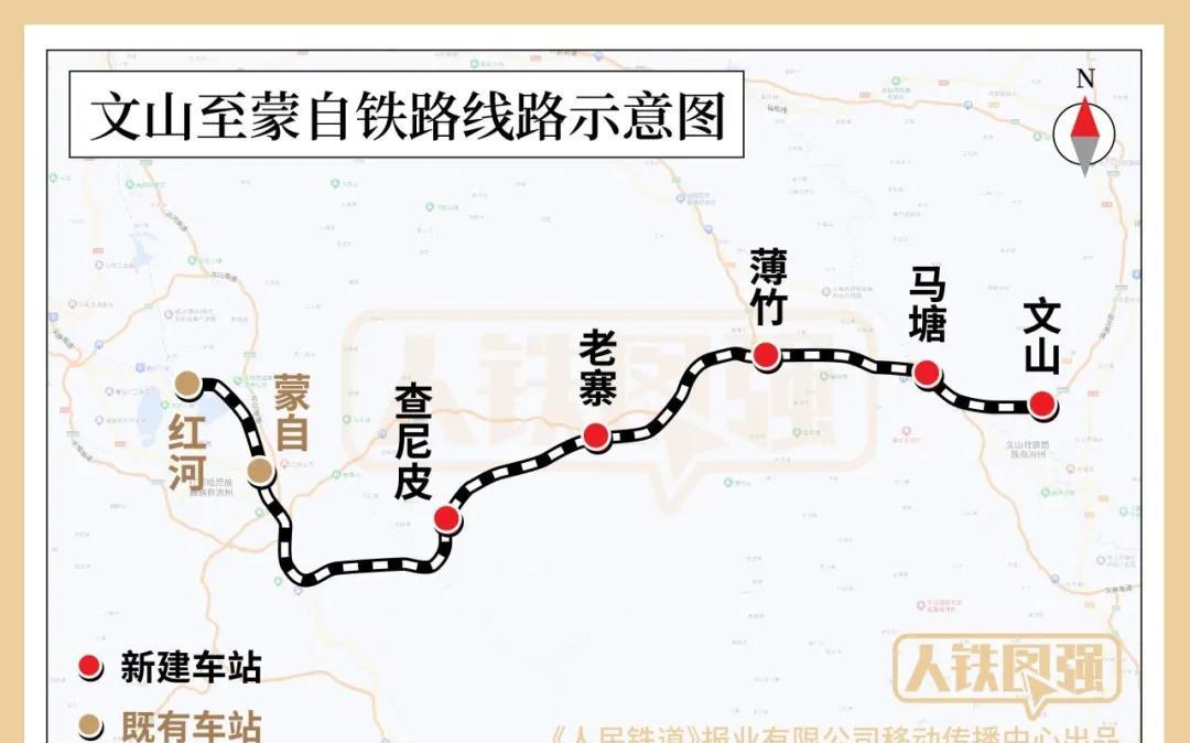 文蒙铁路最新进展情况近日，中铁十八局承建的文蒙铁路站前三标项目戈白隧道、石马脚