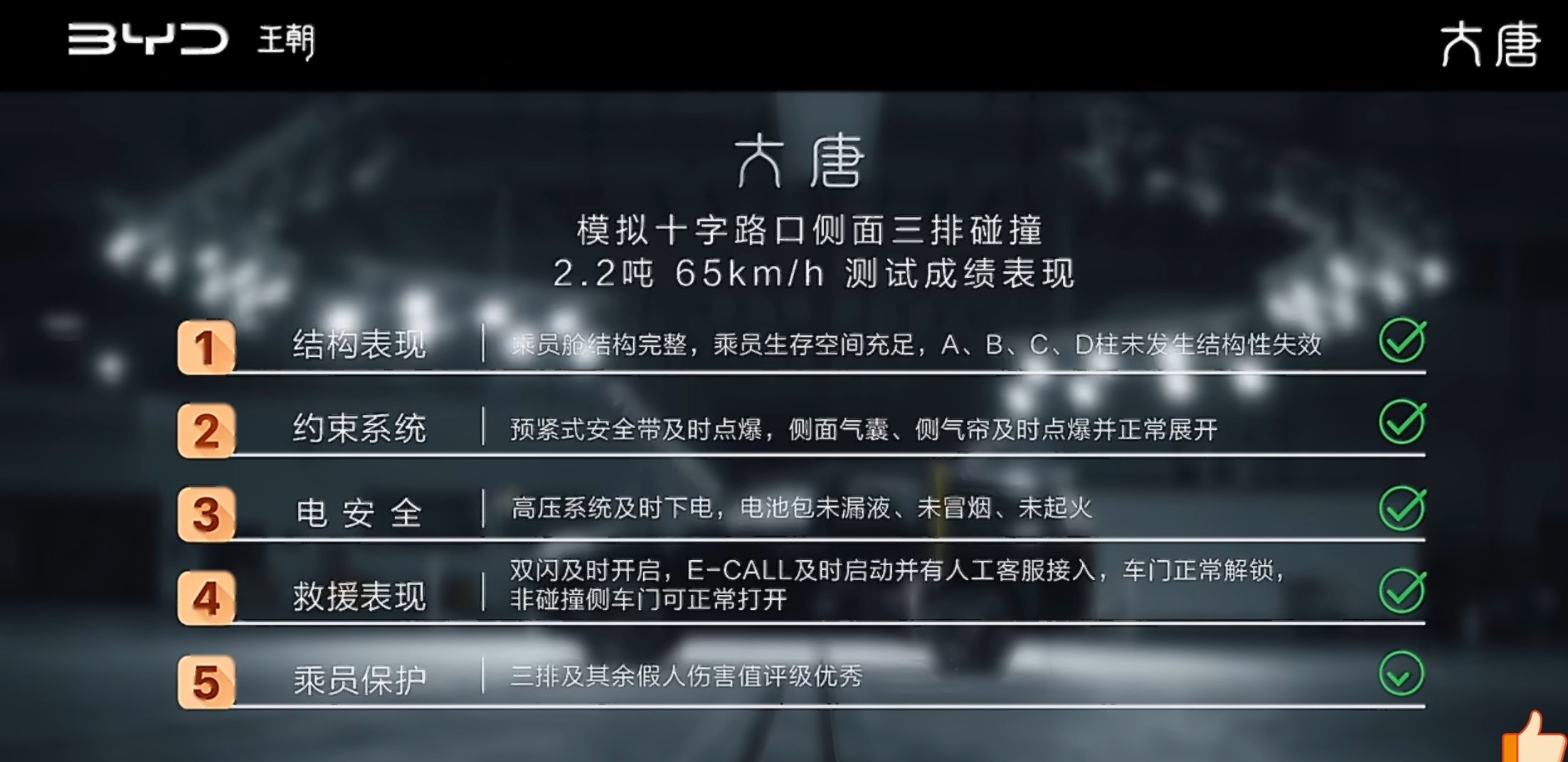 作为比亚迪的“严父”，平时没少吐槽迪子的整活非标测试。但这回难得没整活，大唐的这