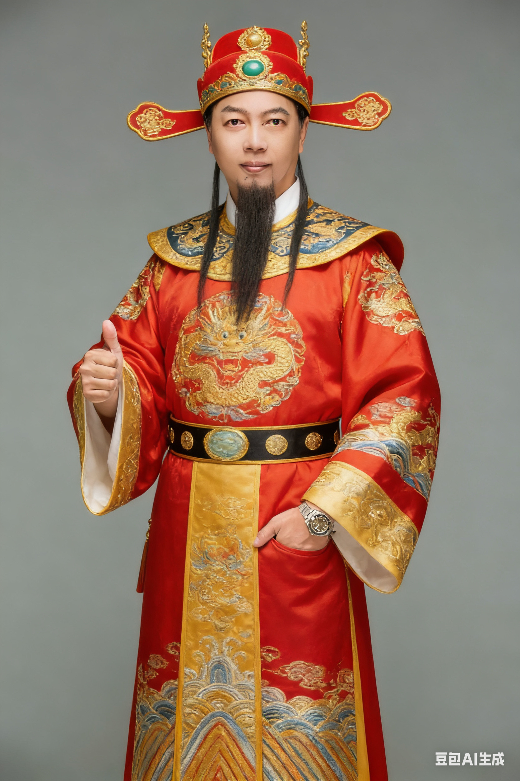 迎财神这张还OK哈哈哈大家好我是财神