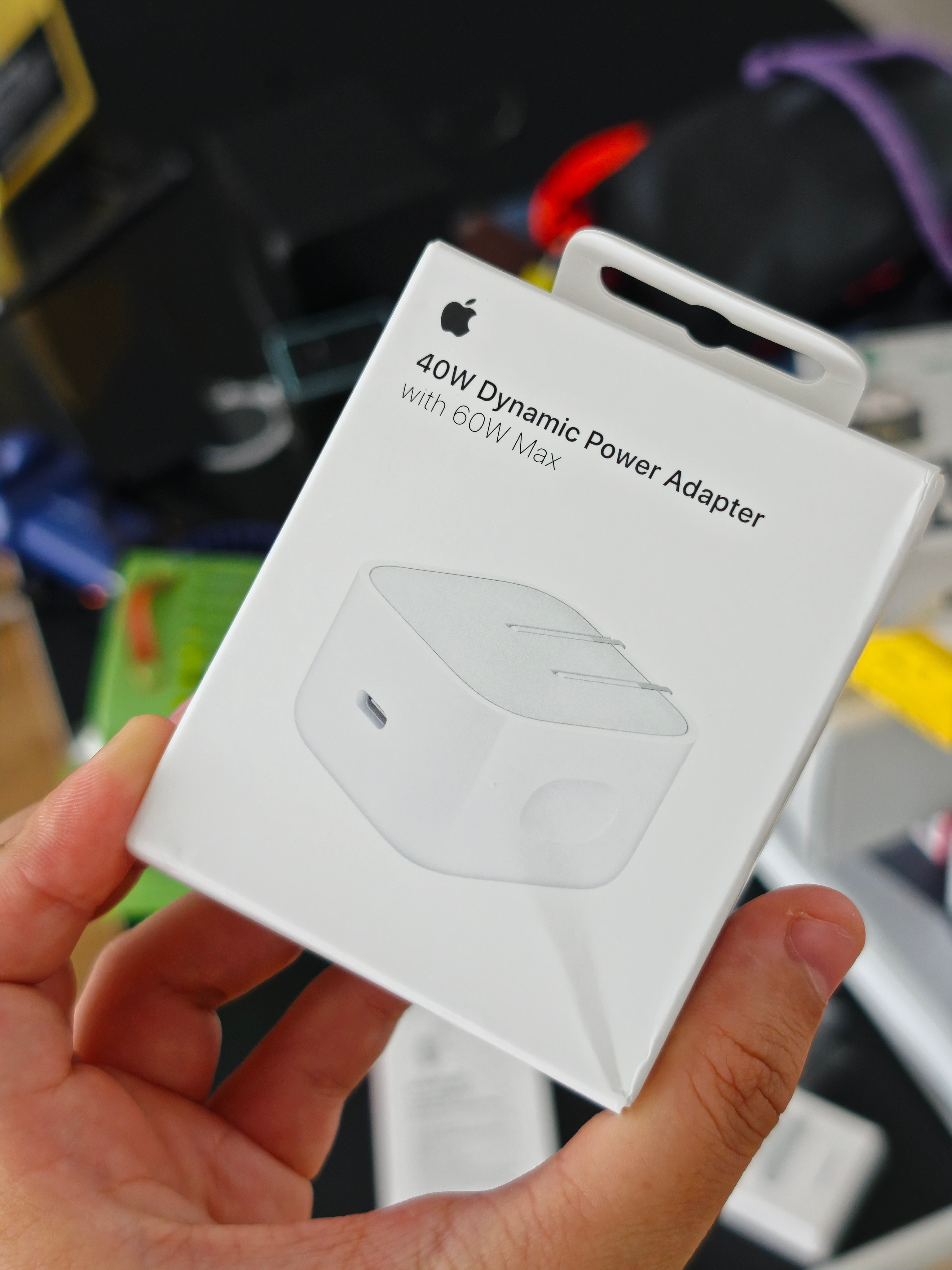 给iPhone17ProMax配的苹果40W动态电源适配器(最高60W)到