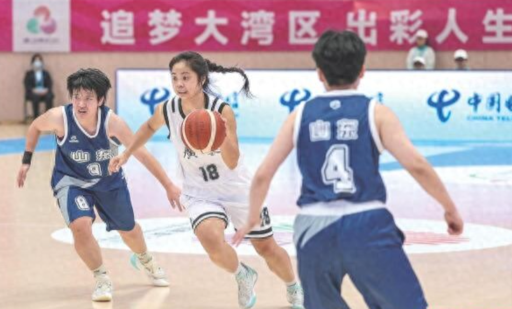 12月9日，残特奥会聋人篮球(女子组)在东莞市体育中心体育馆开赛，第一场比赛广东