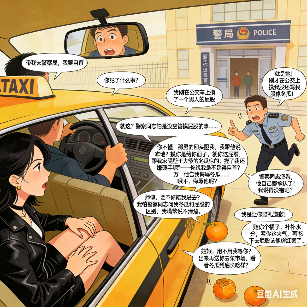 女流氓搞笑段子女流氓打车，出租车司机说：“你好，请问去哪里？”女流氓说：“