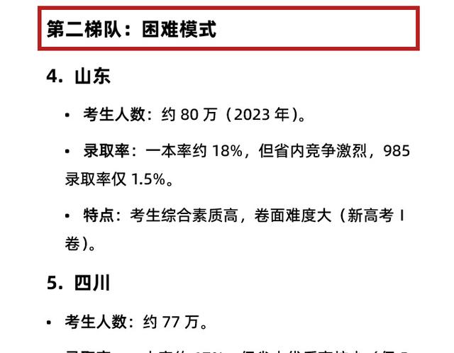 Deepseek分析的各省高考难度排名, 第一名太出乎我意料了