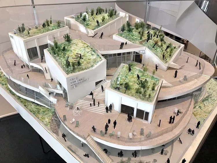 体量丰富的错台空间景观建筑设计​​​