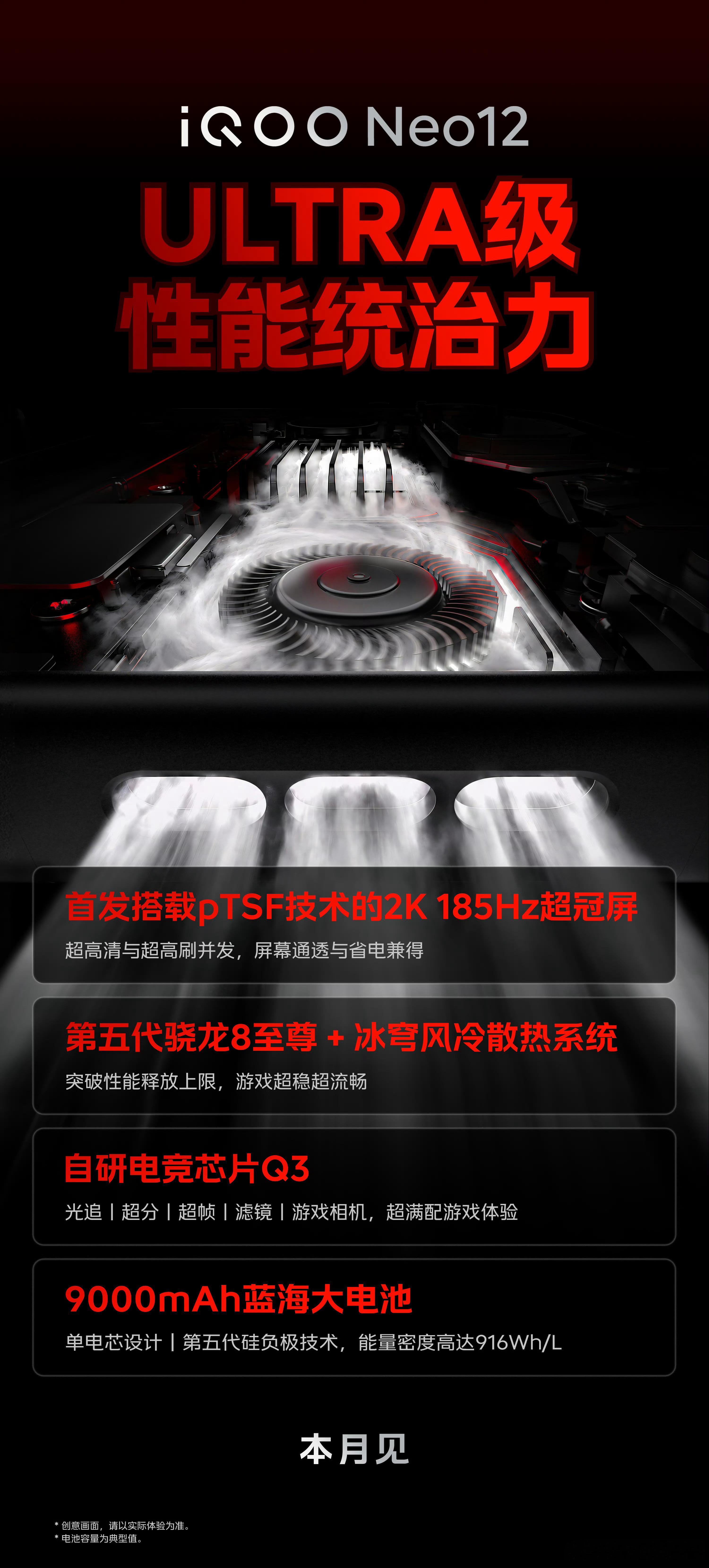 iQOONeo12iQOO新一代旗舰游戏神机，打造了Ultra级性能统治力，双
