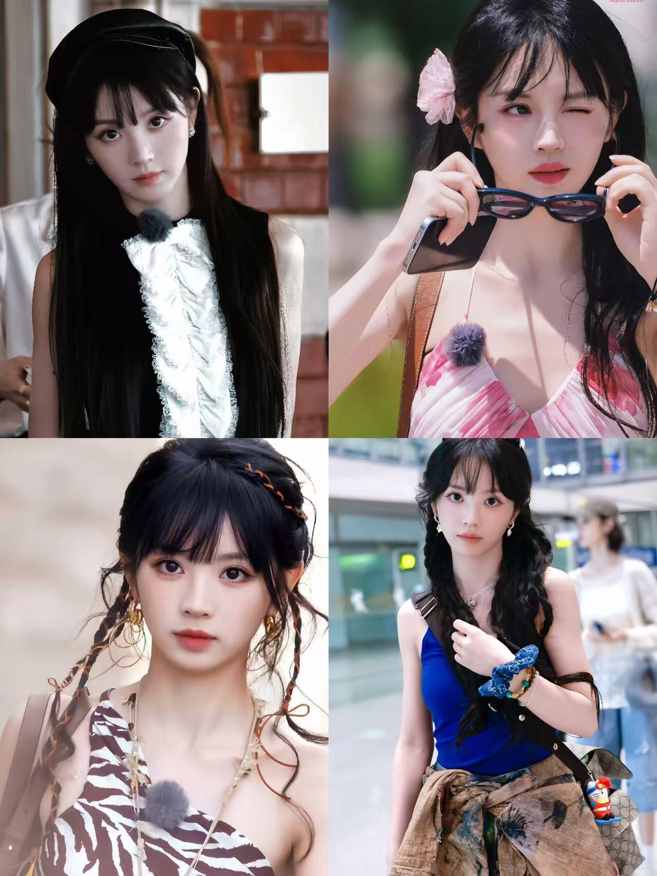 天呐，第一次对漂亮起了执念！这个小田美成什么样子了，每一套都好好看，脸白嫩嫩的太