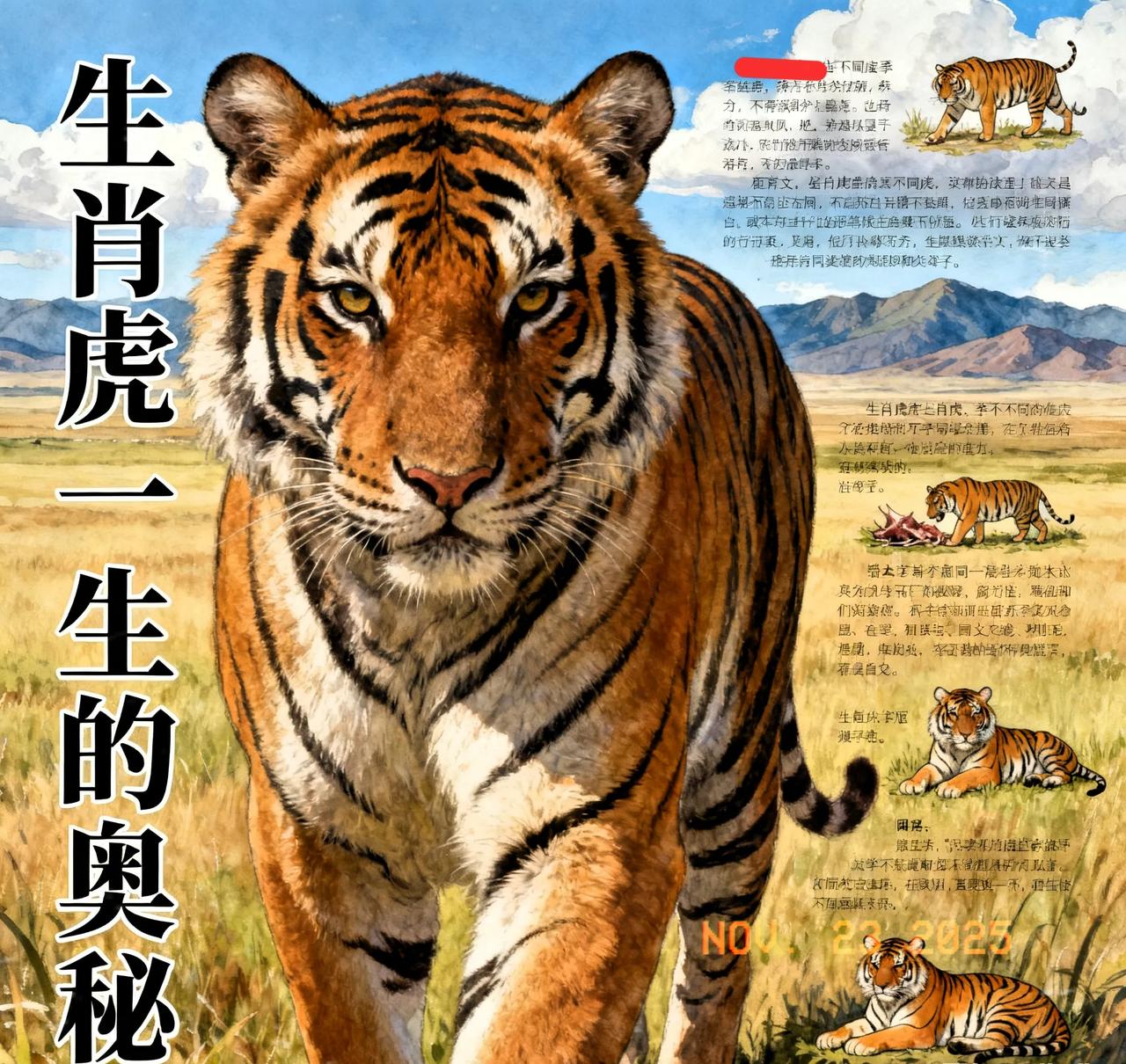 生肖虎的一生生肖虎对应地支为“寅”，象征威严与力量，其一生特质常与“勇”“