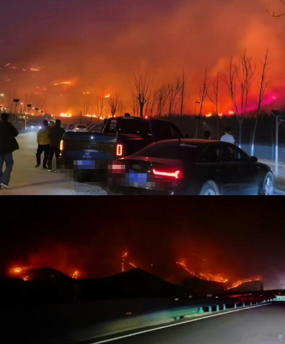 石家庄山火石家庄山火2月21日，石家庄元氏县西部山区突发山火，受大风橙色预警影响