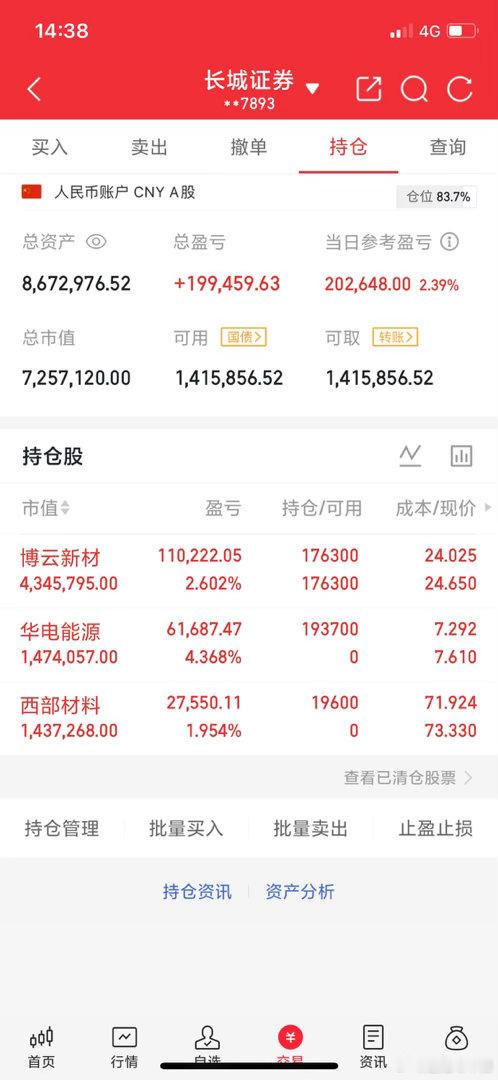 A股实盘记录！目标一个月翻一倍五百万做到一千万，关注我验证！拒绝马后炮！新仓：华