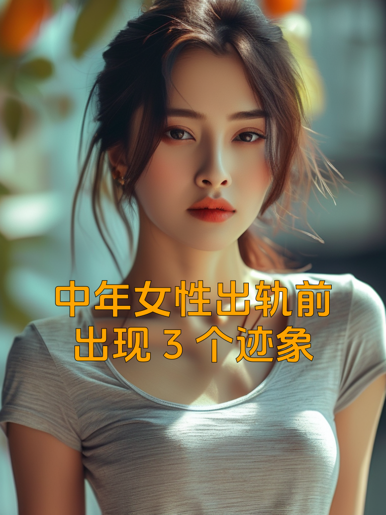 中年女性出轨前，出现3个迹象
