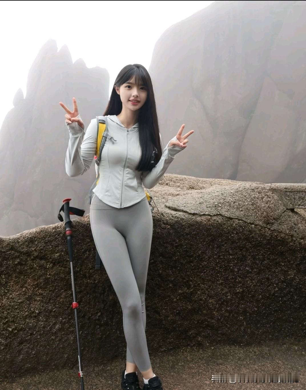 带定位聊本地新鲜事爬山，好大的雾