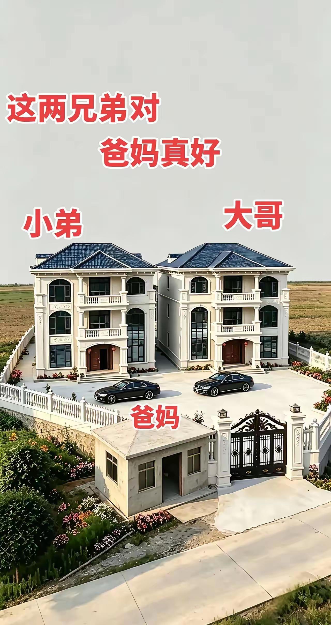 为啥给自己的父母的房子建设在门口的？