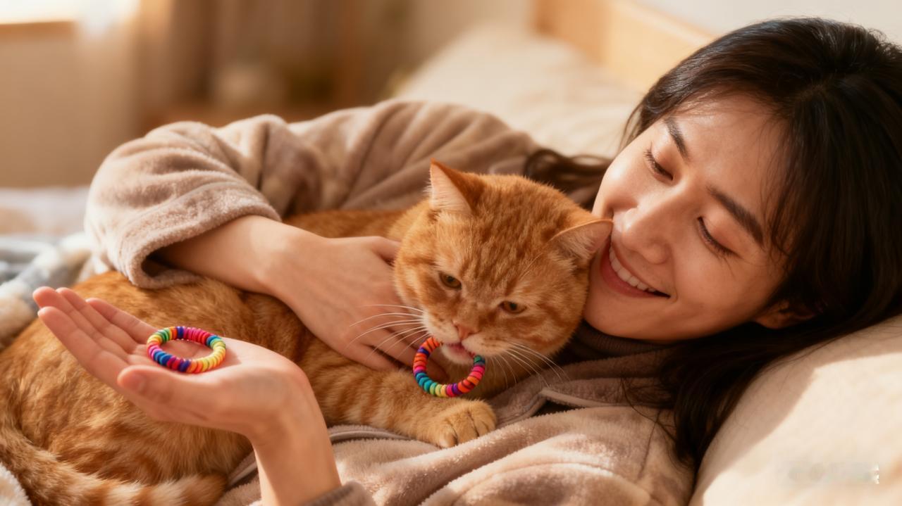 深夜的小暖炉加班到十点，推开家门时，客厅的小夜灯还亮着。橘猫“年糕”蜷在沙