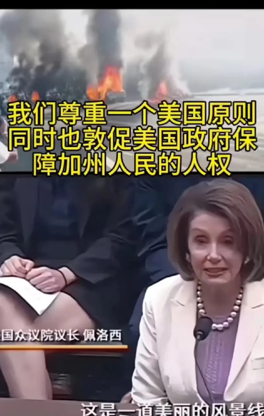 佩洛西的报应：洛杉矶大乱---真