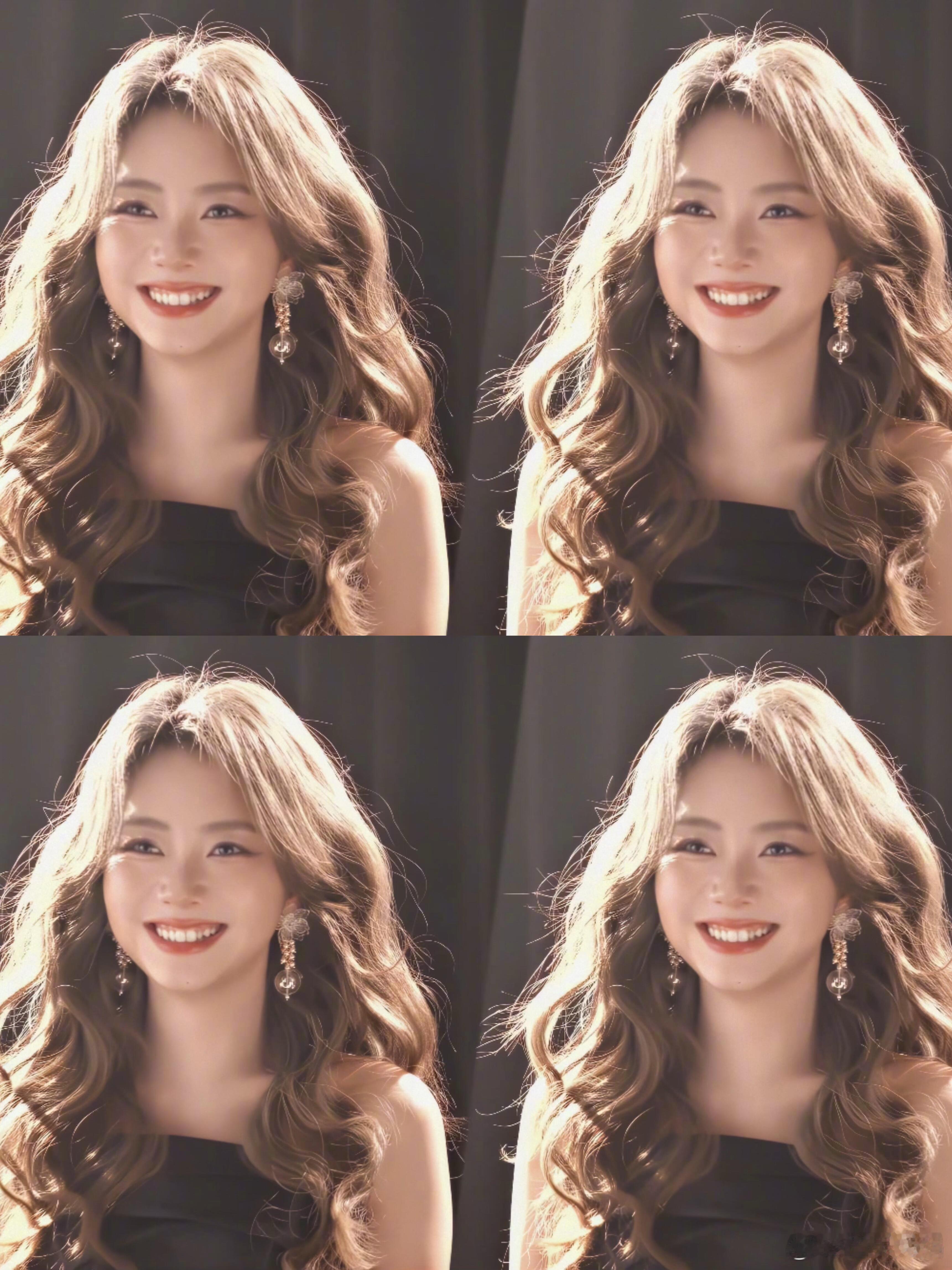 谭松韵生日会预告造型，这不是洋娃娃是什么！！谭松韵大波浪洋娃娃