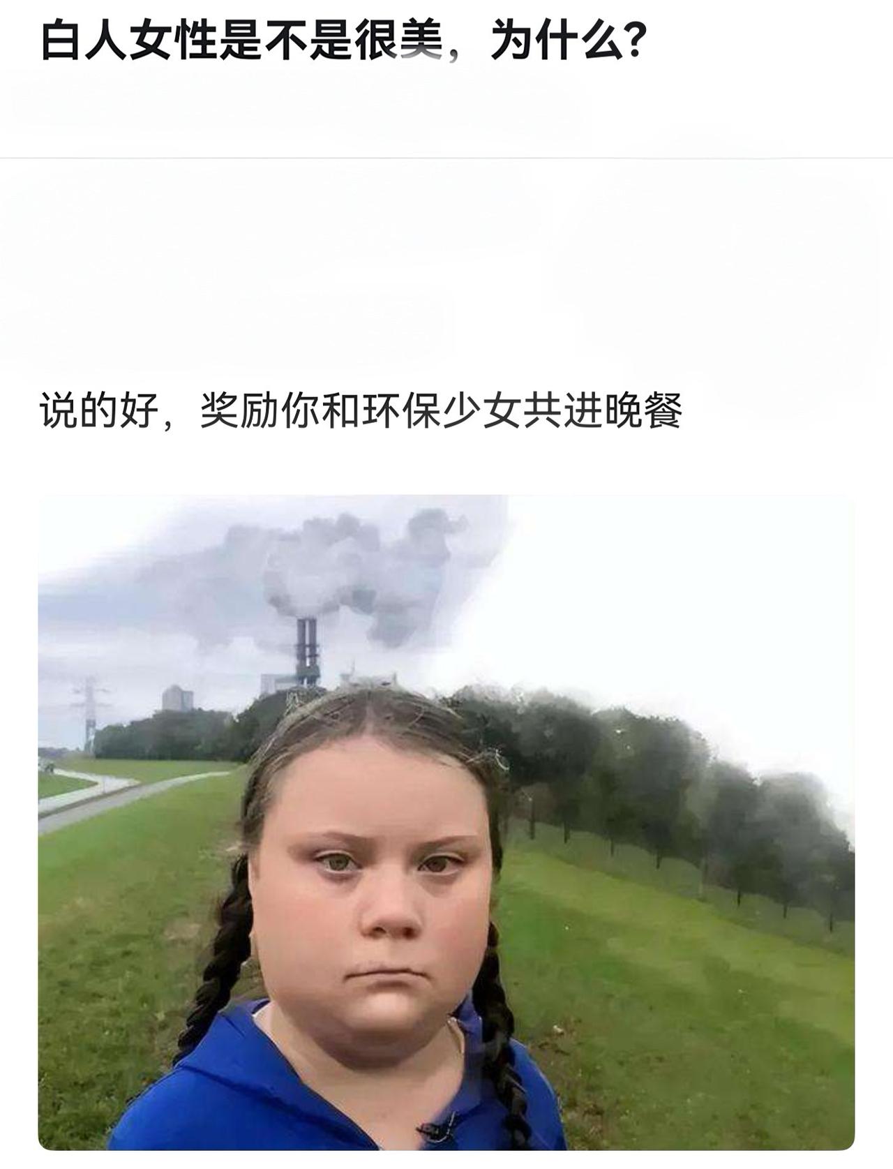 我看这环保少女也是风韵犹存啊