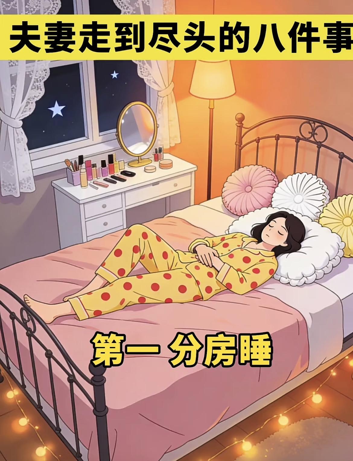 夫妻走到尽头的八个信号，占了一半就该警惕了1.分房睡，亲密感逐渐消失2