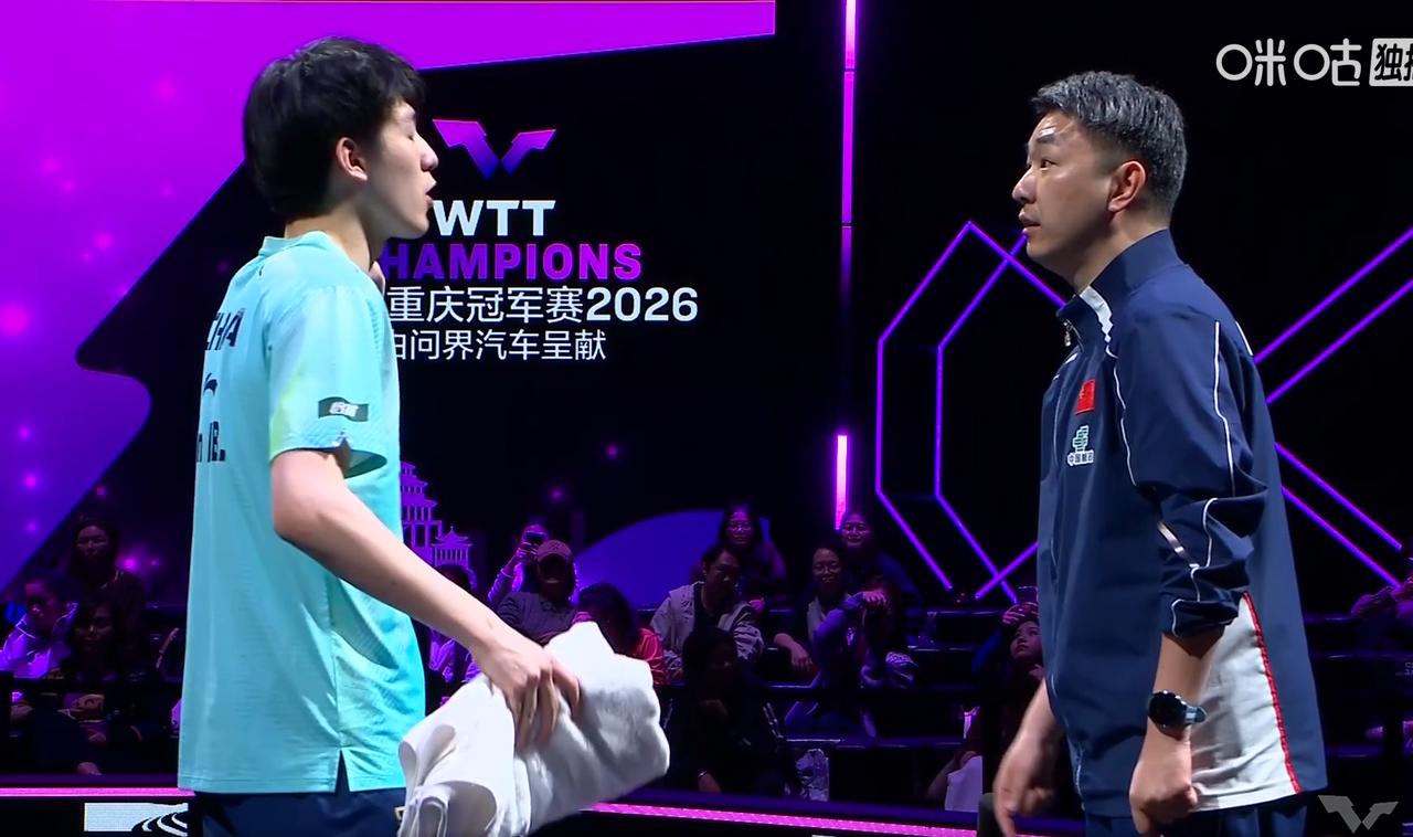 我去！刘恒批评温瑞博的声音，居然被完全收声了，以后国乒还有秘密吗？整场比赛，