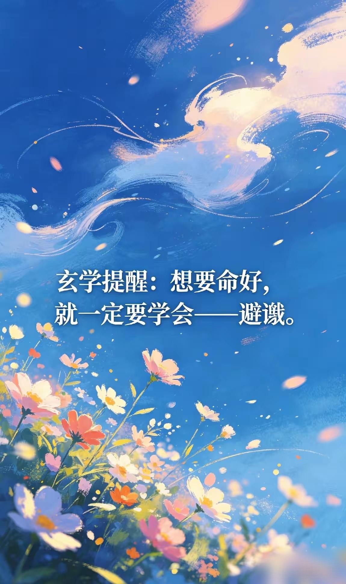 玄学提醒：想要命好，就一定要学会——避谶。​“避谶”，说白了就是——别乱说