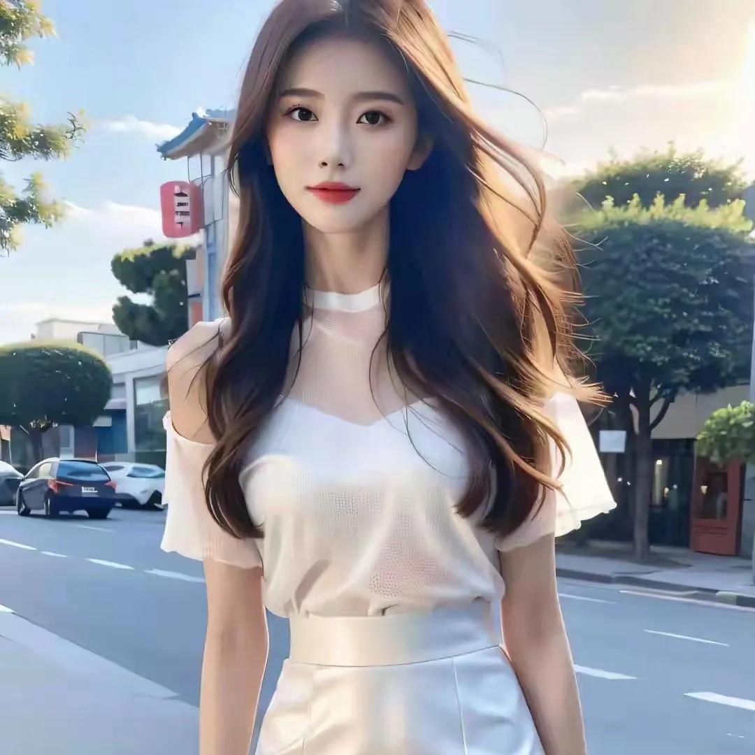 清新夏日穿搭，白色连衣裙，阳光明媚的午后。白衬衫裙穿搭早秋白色穿搭白色裙套装