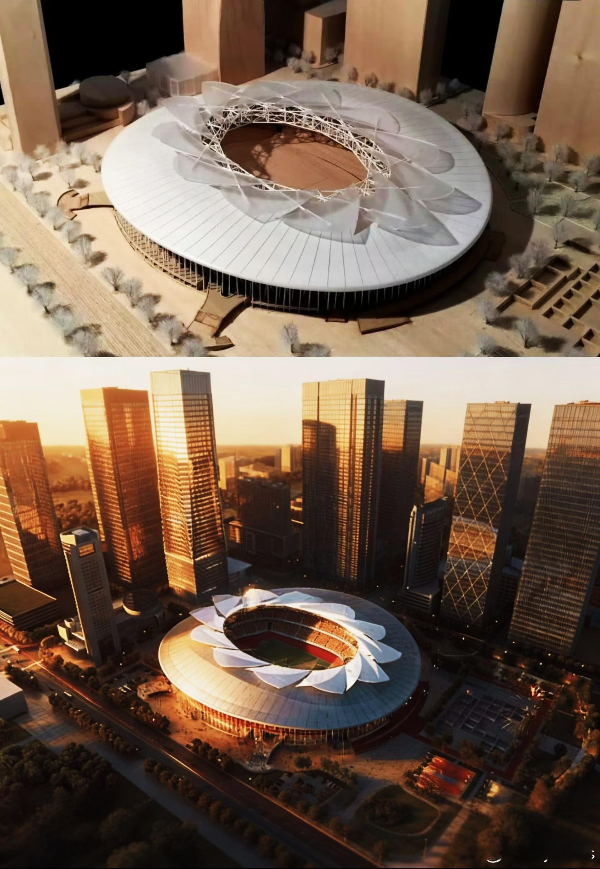 成都蓉城中超联赛一起登场网传成都市体育中心体育场改造设计图，这座成都人心中的体