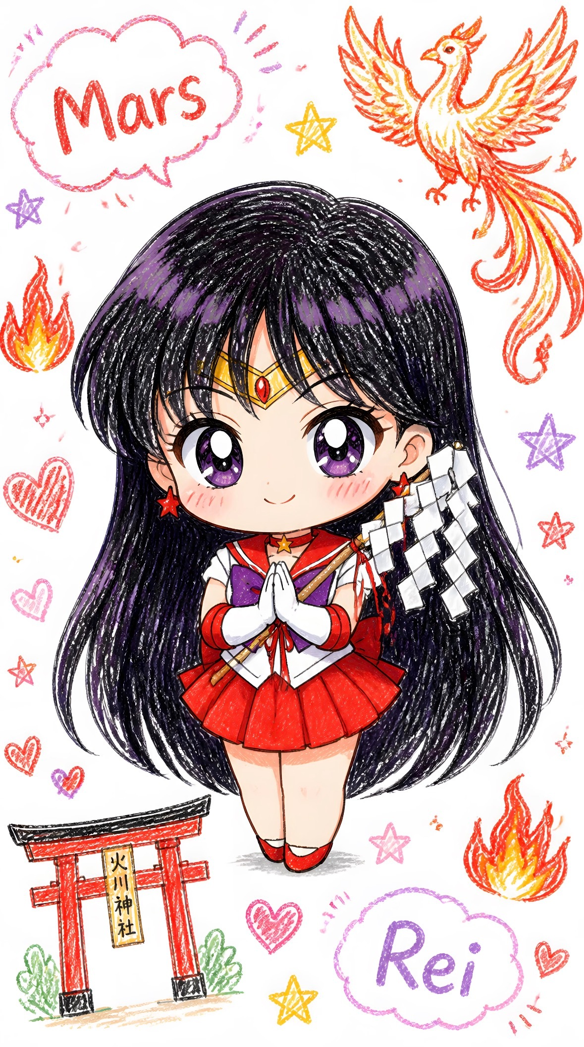 是超可爱的Q版美少女战士，软萌萌的好可爱！💗动漫点评团美少女战士壁纸