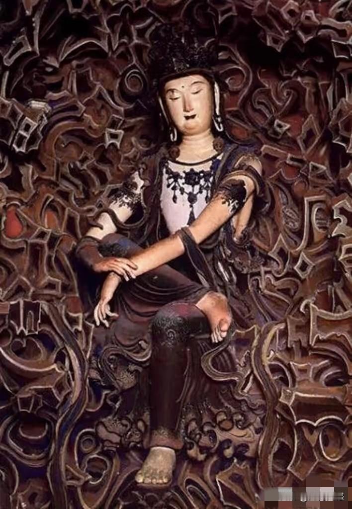 据说鲁迅非常喜欢这张照片，曾一度收藏，照片是一个日本人拍摄的，是一座庙里的一个观