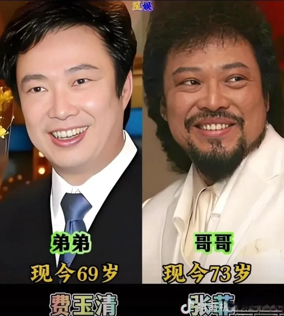 仔细一看，画面中这9对明星亲兄弟，你会发现，姜文、钱小豪这俩人跟他们兄弟还是特别