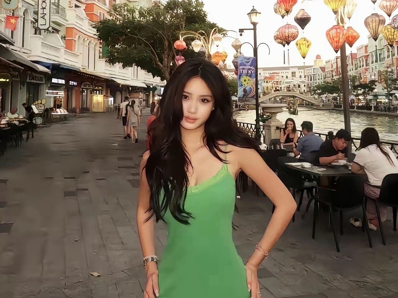 钟丽缇小女儿Cayla晒出近照，这比例真的太绝了高挑又亮眼，气质越来越出众啦​