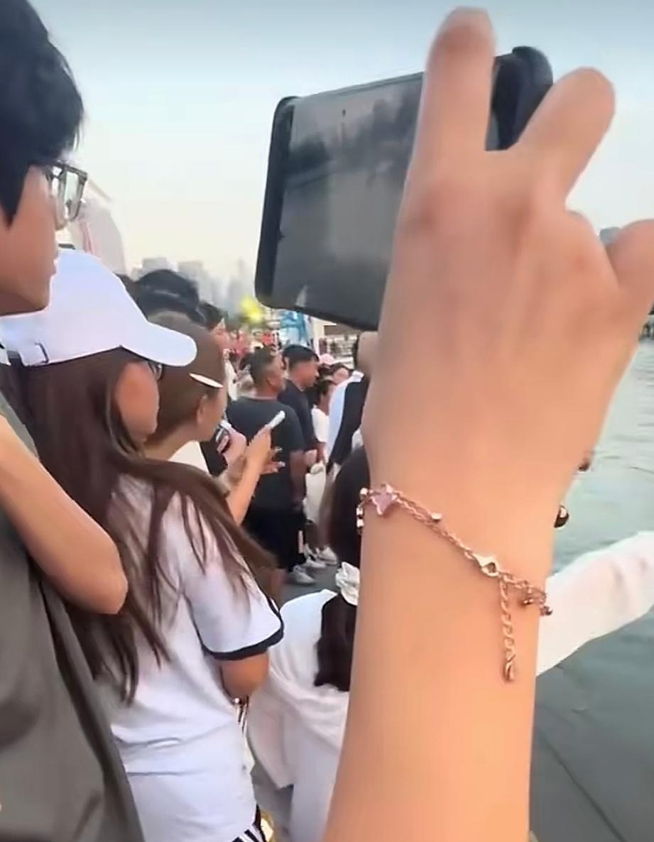 母子落水，不会游泳的父亲对着密密麻麻的人群崩溃求救。岸边的人很多，至少有数百人，