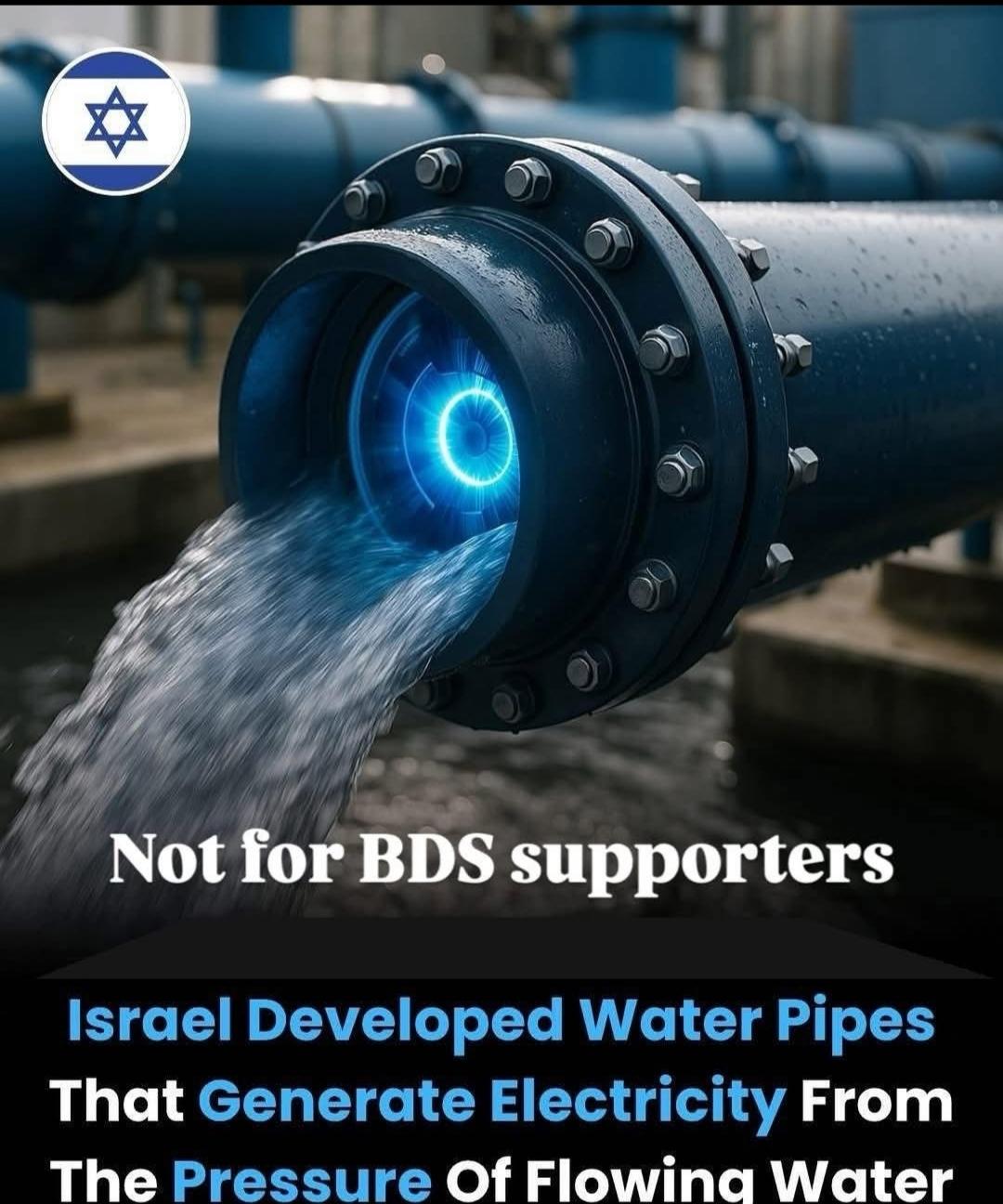 奇思妙想以色列——全球水科技的领军者——创造出一种能够在自来水管道中发电的创