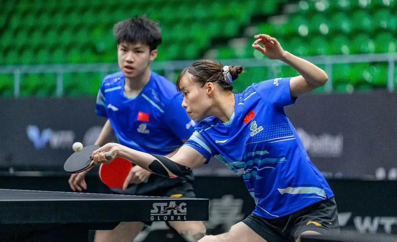 刚刚结束了一场WTT太原常规挑战赛混双1/4决赛，混双2号种子、世界排名第25的