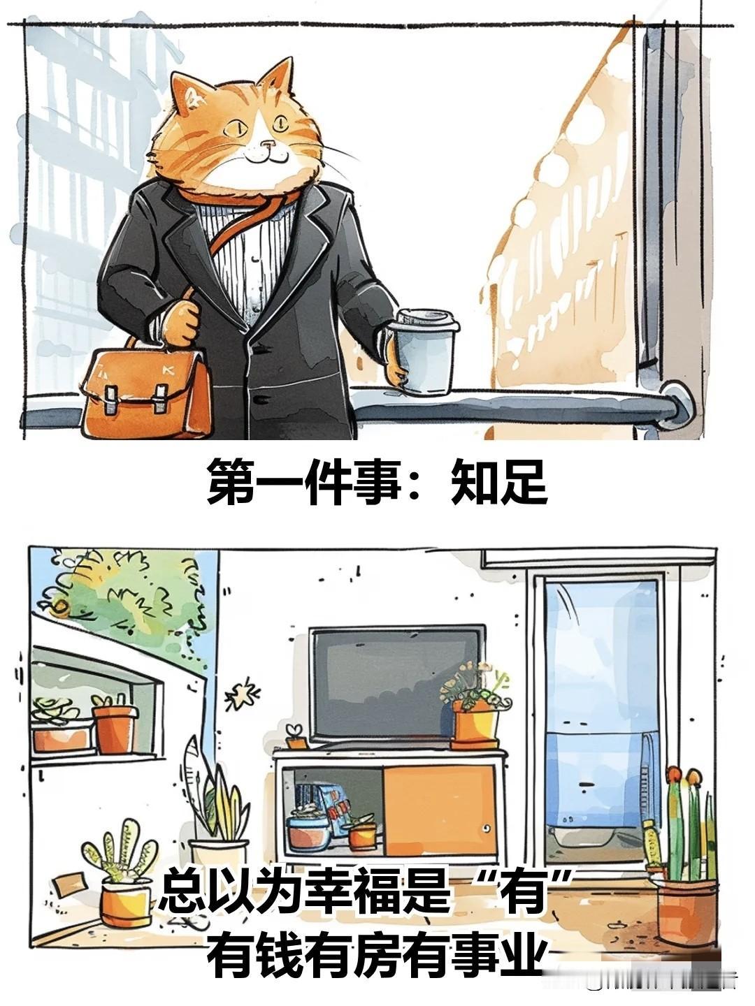 治愈漫画I人生，有两件事最难得治愈系图漫画暖心治愈漫画漫画治愈时刻