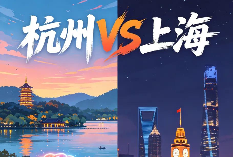 十年前，你刷手机，满屏都是“魔都”上海。今天你再刷，十条热搜里三条带着西湖的定
