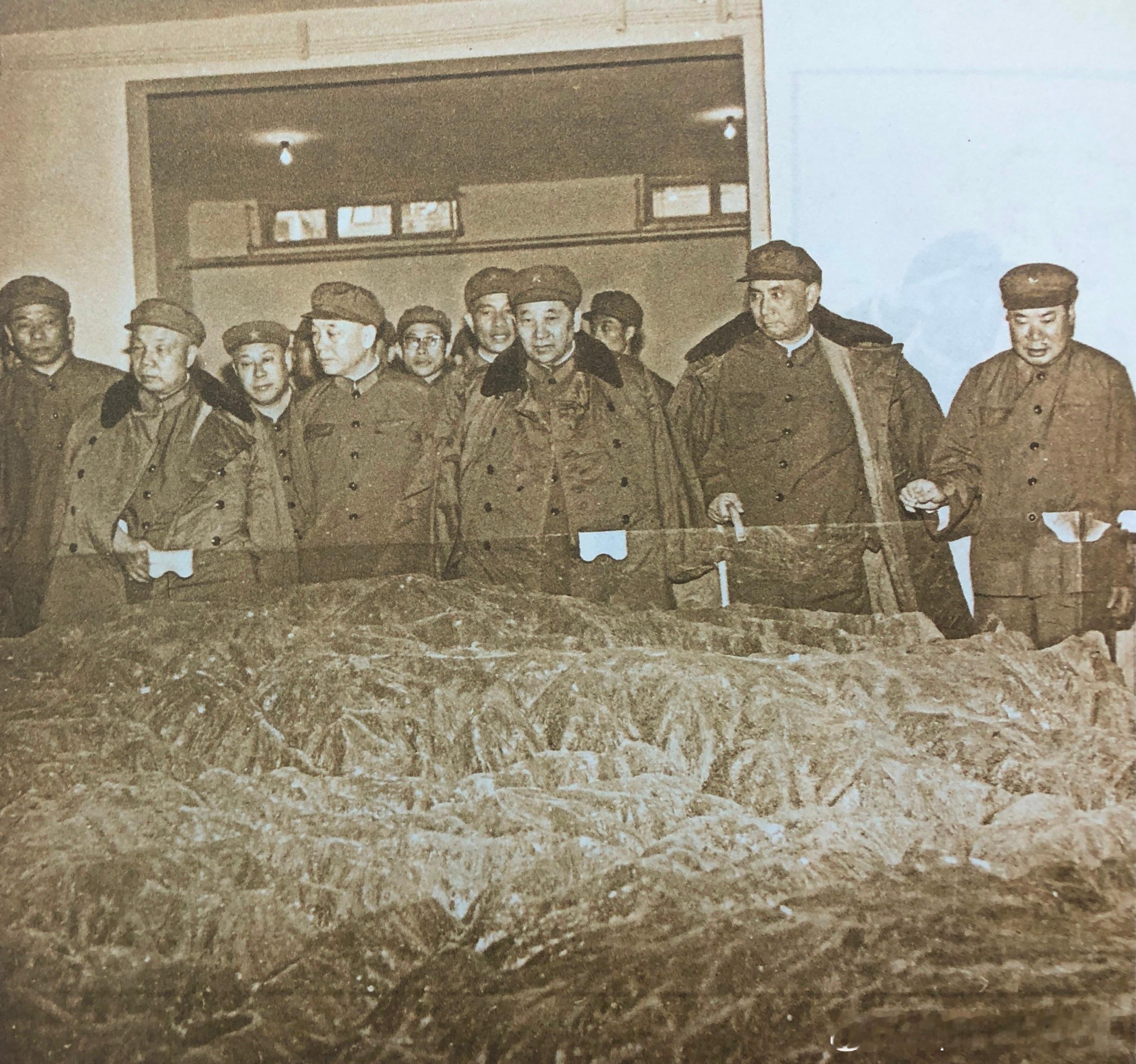 1981年萧华、徐信、秦基伟、杨勇、杨得志检查华北军事演习筹备工作军事历史全触达